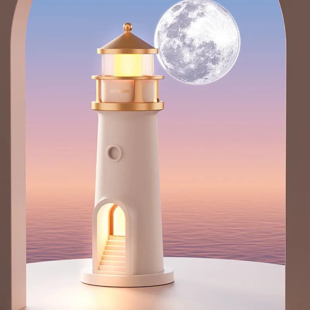 چراغ خواب طرح فانوس با طراحی زیبا و پروژکتور شکل ماه