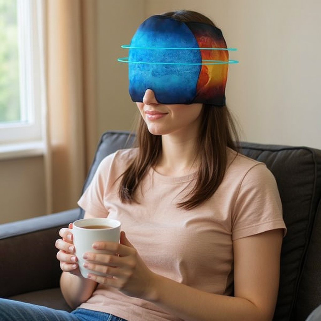کلاه یخی برای میگرن و پف چشم